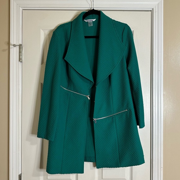 Peter Nygard Emerald Green Textured Jacket - Size M - Picture 3 of 10